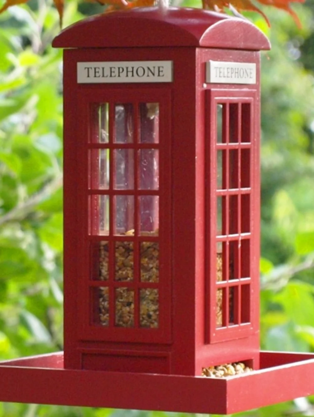 Phone Booth Bird Feeder